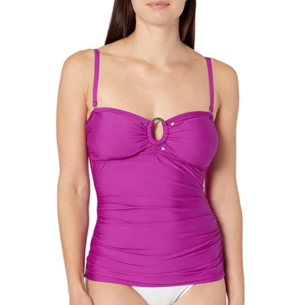 NWT Calvin Klein Swimwear Women's Solid Bandini Soft Cups and Straps Medium  M